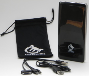 Cowboy Electronics 12,000mAh Power Bank - Black